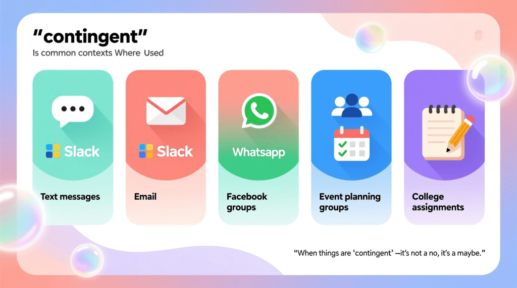 Where Is Contingent Commonly Used