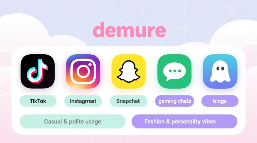 Where Is Demure Commonly Used