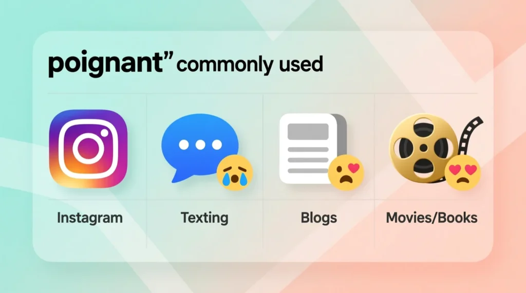 Where Is Poignant Commonly Used