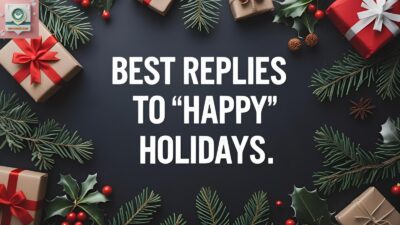 Best Replies to “Happy Holidays”