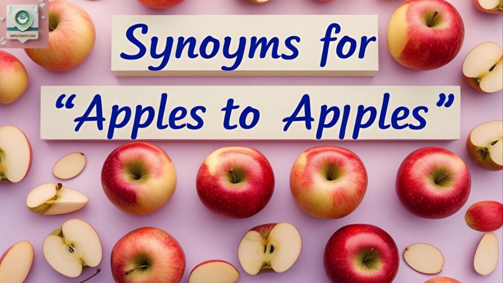 Synonyms For “Apples to Apples”