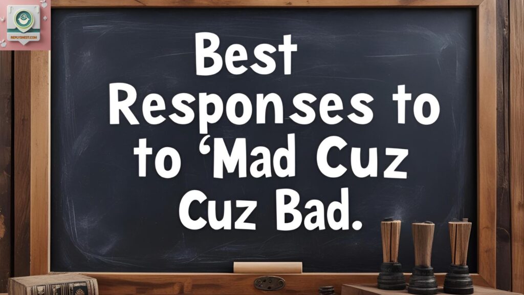 Best Responses to “Mad Cuz Bad”