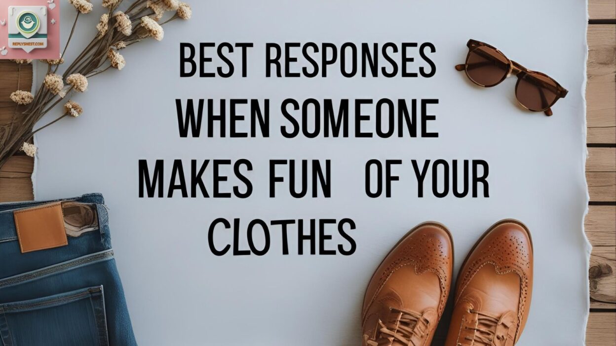 Best Responses When Someone Makes Fun of Your Clothes