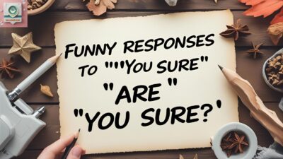 Funny Responses to “Are You Sure?”