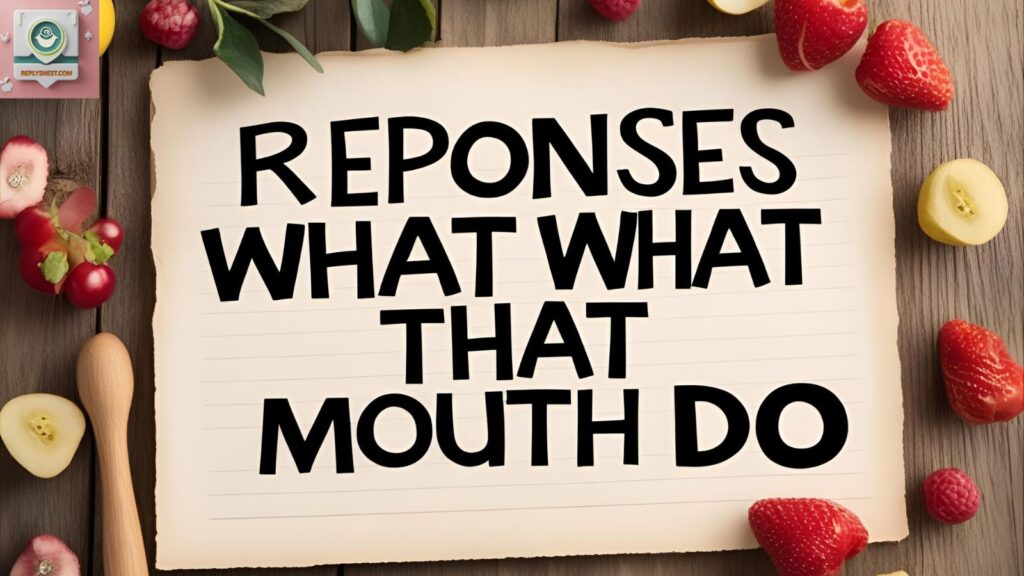 Funny Responses to “What That Mouth Do