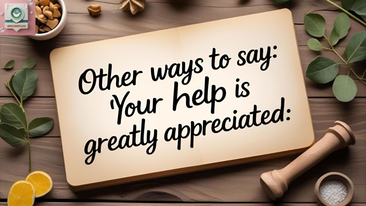 Other Ways to Say “Your Help is Greatly Appreciated”