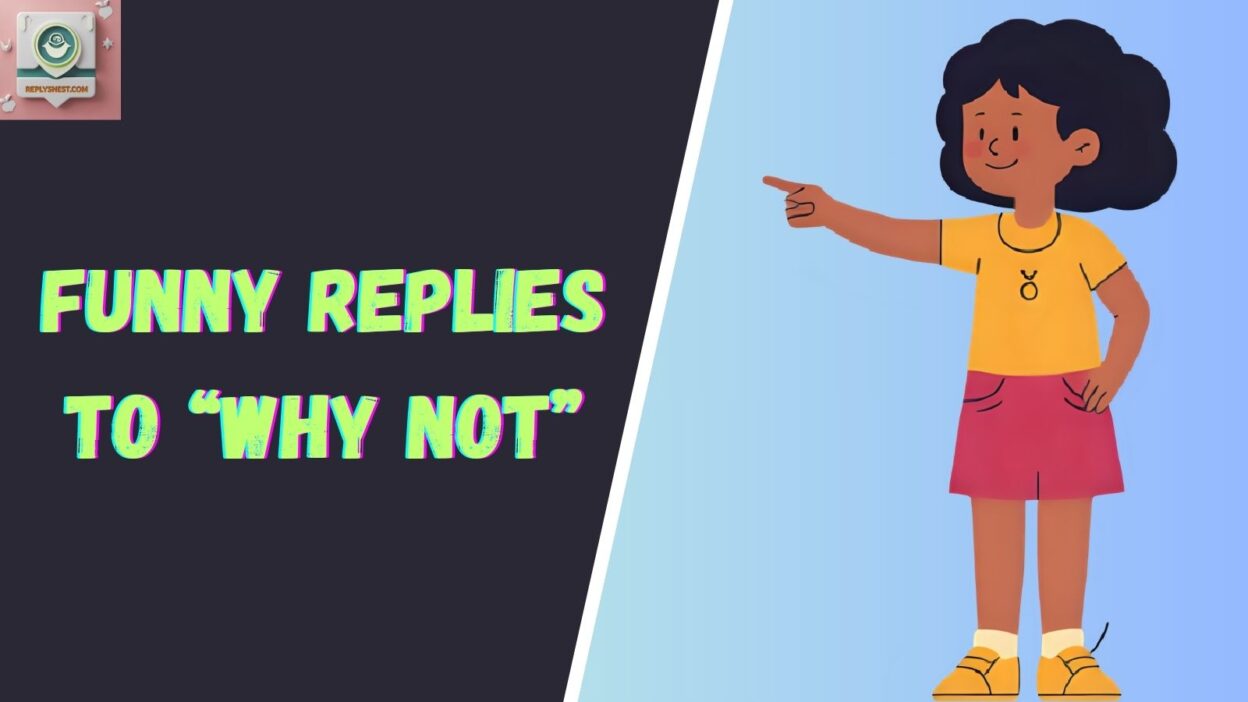 Funny Replies to “Why Not”