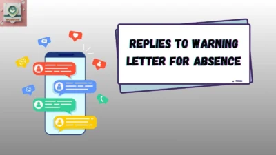 Replies to Warning Letter for Absence