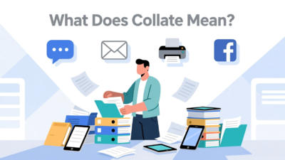 What Does Collate Mean